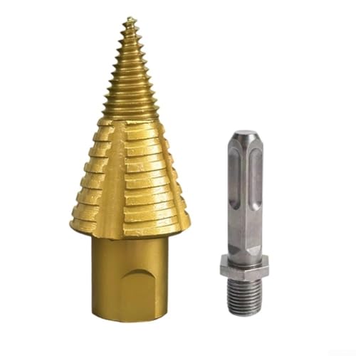 Abnehmbarer Brennholz-Splitter-Bit, Holzspalter-Bohrer für nasses, trockenes Holz, SDS-Vierkantschaft, Schnellwechsel, elektrische Handbohrmaschine (quadratischer Schaft) von ZYWUOY