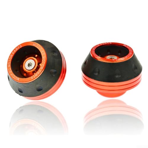 Aluminium-Gabel-Radschieber für Motorräder schützen die Vorderseite Ihres Fahrzeugs (orange) von ZYWUOY