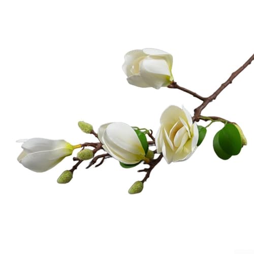 Charmante künstliche Magnolien-Orchidee für elegantes Zuhause und Hochzeit (weiß) von ZYWUOY