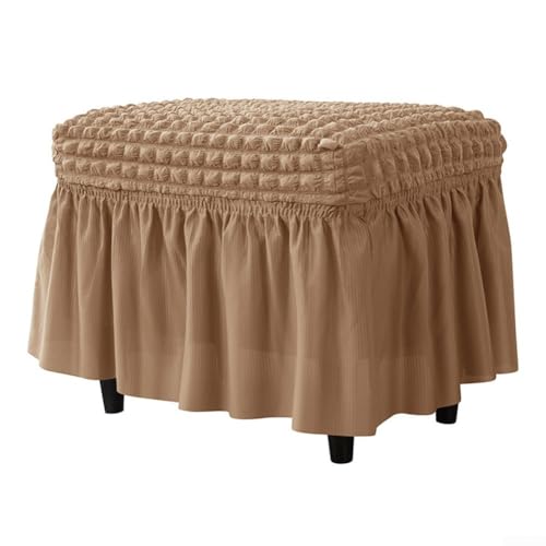 Chic Bubble Grid Rock Pedal Cover Essential Dust Cover for Sessel Style (Light Brown) von ZYWUOY