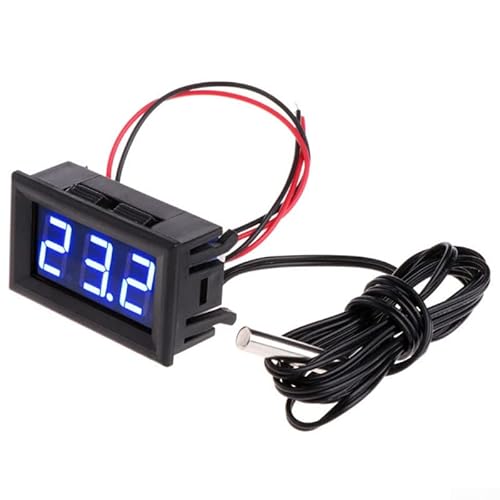 Digitales Thermometer mit Fühler, Auto-Thermometer, Digitales LED -50~110°C Thermometer DC 5-12V Auto-Temperatur-Panel Messgerät von ZYWUOY