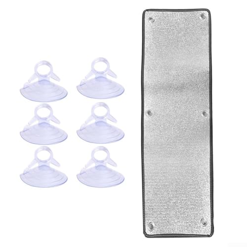 Doppelseitiger, reflektierender Sonnenschutz aus Aluminiumfolie für optimale Wärmereduktion in Häusern und Cafés (30 x 100 cm) von ZYWUOY