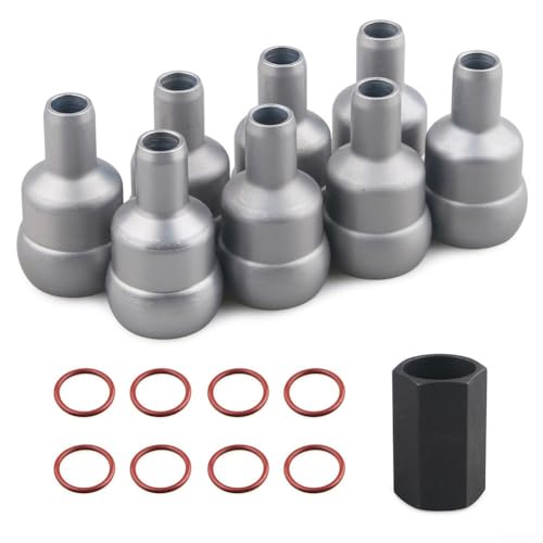 Druckölschienen-Kugelrohr-Reparatursatz, Reparaturkomponenten für 6,0 l für Powerstroke Dieselmotoren 2003–2010, mit O-Ring-Dichtungen Druckölschienen-Kugelrohr-Reparatursatz, Reparaturkomponenten für 6,0 l für Powerstroke Dieselmotoren 2003–2010, mit O-Ring-Dichtungen von ZYWUOY