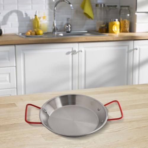 Edelstahl-Pfanne zum Kochen und Servieren, gebaut für die Ewigkeit mit feiner Handwerkskunst Edelstahl-Pfanne zum Kochen und Servieren, gebaut für die Ewigkeit mit feiner Handwerkskunst von ZYWUOY