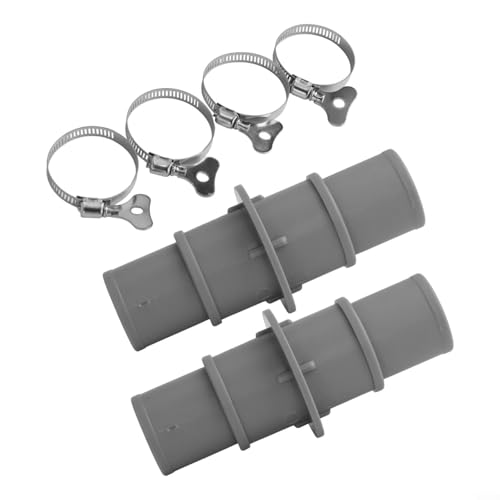 Effizienter Pool-Vakuumschlauchadapter 1 1/4 oder 1 1/2 mit auslaufsicherem Design und starken Klemmen (C) von ZYWUOY