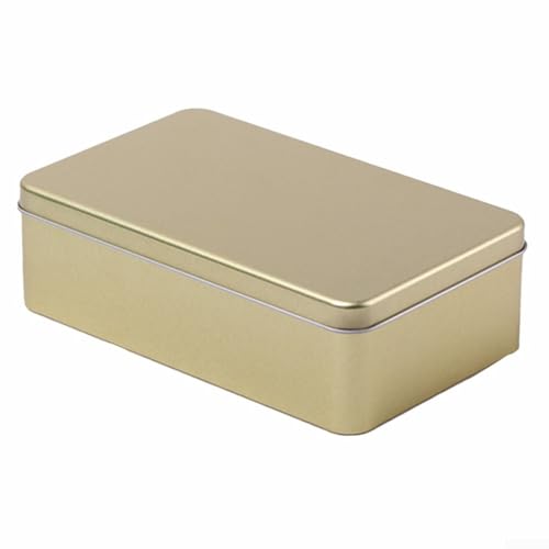 Elegante Aufbewahrungsdosen aus Metall, 2-teiliges Set für die Organisation von Schmuck, Süßigkeiten und täglichen Utensilien (Gold) von ZYWUOY