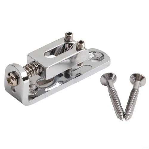 Ersatz-Gitarrensattel 6 Stück inkl. Schraubenschlüssel für E-Gitarre Wartung (Silber) von ZYWUOY