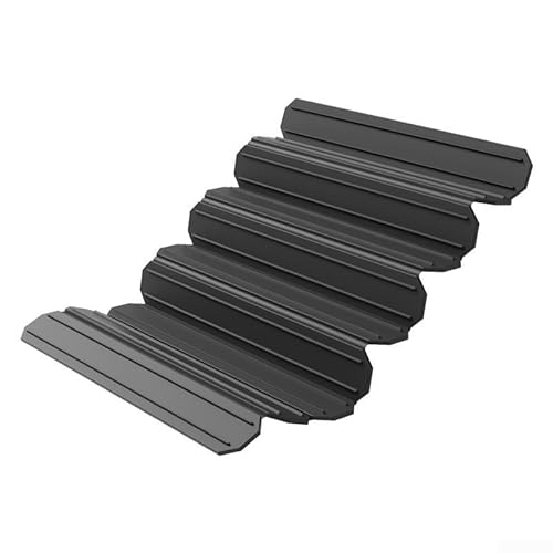 Faltbare Silikon-Abtropfmatte, rutschfeste Abtropfmatte, Abtropfmatte für Geschirr, Spüle, Geschirrgestell, Arbeitsplatte, 40 x 60 cm (schwarz) von ZYWUOY