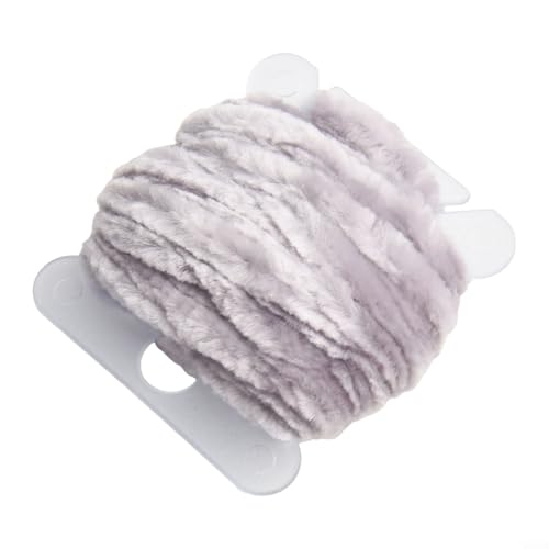 Fliegenbindengarn 3 5 mm Rayon Chenille für Nymphenköder und Woll-Bugger-Angeln, 1 Stück (grau) von ZYWUOY