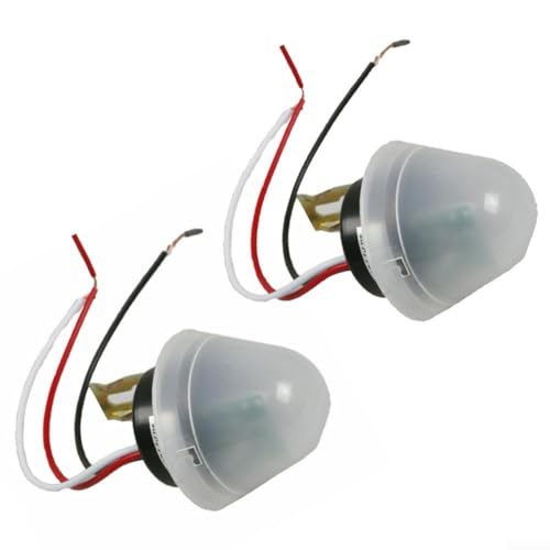 Fotozellen-Sensor, DCAC, 12 V, wasserdicht, für Straßen- und Außenbeleuchtung, 2 Stück Fotozellen-Sensor, DCAC, 12 V, wasserdicht, für Straßen- und Außenbeleuchtung, 2 Stück von ZYWUOY