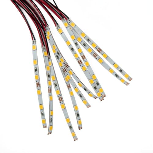 Für vorverdrahtete flexible LED-Streifen für Miniaturumgebungen und Modelleisenbahnen, ideales Beleuchtungszubehör (warmes Licht) von ZYWUOY