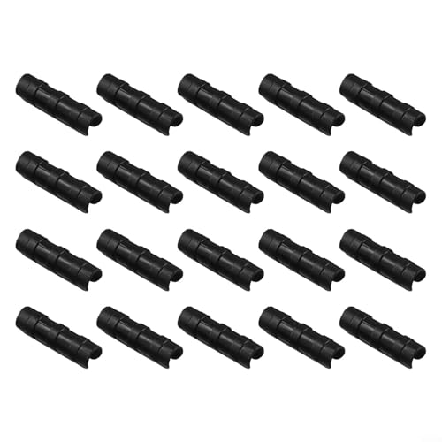 Gewächshaus-Folien-Clips, Rohrschelle zur Befestigung von Folie an Rahmenstruktur, Schwarz, 19 mm, 20 Stück Gewächshaus-Folien-Clips, Rohrschelle zur Befestigung von Folie an Rahmenstruktur, Schwarz, 19 mm, 20 Stück von ZYWUOY