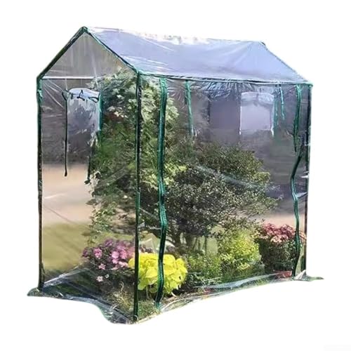 Gewächshausabdeckung mit Rolltür für optimales Gartenerlebnis (130 x 90 x 150 cm) von ZYWUOY