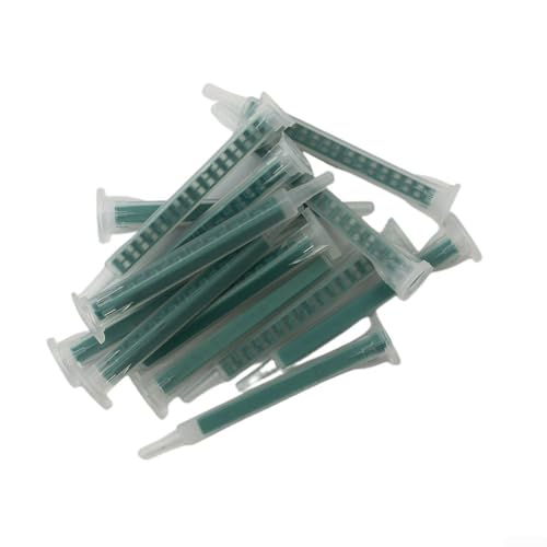 Grüne transparente Mischdüse, für AB-Kleber, statischer Mischer für Epoxidharz (24 Bajonett-50 Stück) von ZYWUOY