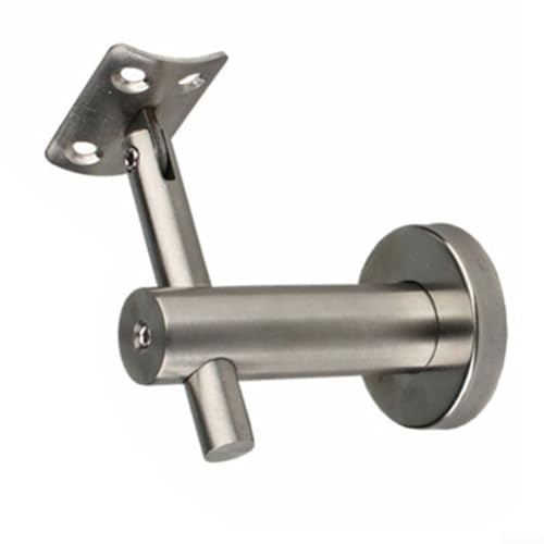 Handlaufhalterungen, bewegliche 304 Edelstahl-Handlaufhalterung, Handlauf-Bannister-Halterung, Schüttelverstärkung, Zubehör (gebogen) von ZYWUOY