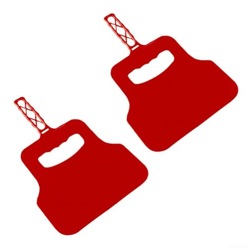 Handventilator für den Außenbereich, für einfaches Anzünden von Feuer und Luftstromsteuerung (rot) von ZYWUOY
