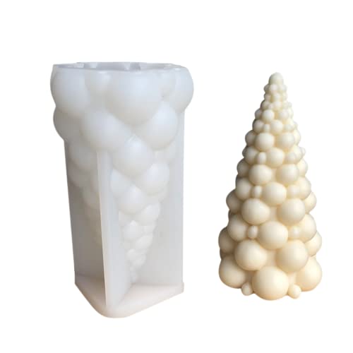 Kerzenform Silikon Weihnachten, 3D Bubble Ball Kerzenform DIY Duftgips Kerzenform für DIY Handwerk Handgemachte Dekoration von ZYWUOY