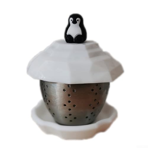 Kreatives Teesieb in Pinguin-Form, Premium-Edelstahl-Mesh-Ei für Teekanne von ZYWUOY