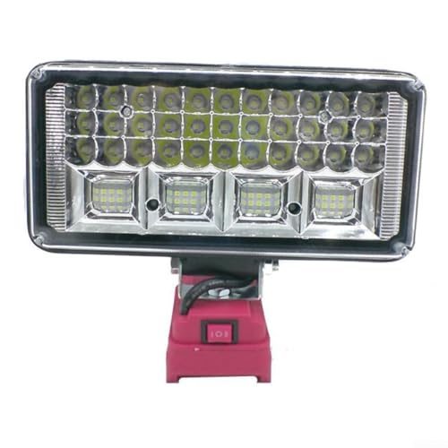 LED-Arbeitsleuchte, tragbare Taschenlampe für 18 V Li-Ion-Akku, für Camping, Angeln, Stromausfall, Baustelle, USB-Ladeanschluss LED-Arbeitsleuchte, tragbare Taschenlampe für 18 V Li-Ion-Akku, für Camping, Angeln, Stromausfall, Baustelle, USB-Ladeanschluss von ZYWUOY
