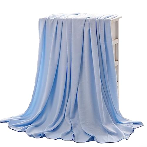 Leichte Kühldecke, bequemes Design für Bett oder Sofa bei warmem Wetter (180 x 200 cm, blau) von ZYWUOY