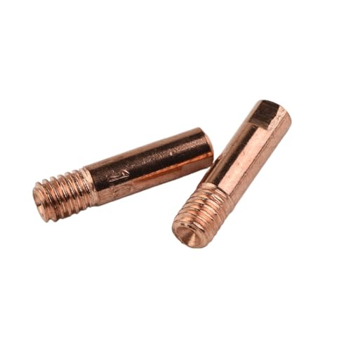 MB15AK MIG Schweißkontakt für Spitzen passend für M6 Taschenlampen, kompatibel mit Spitzengrößen von 0, 6 und 1, 2 mm (1,0 mm), 10 Stück von ZYWUOY