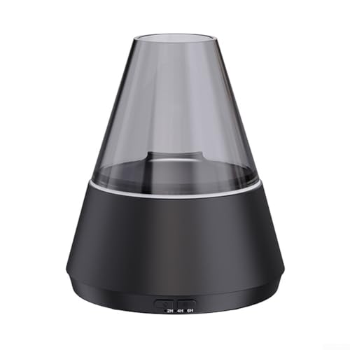 Mehrzweck-Aroma-Diffusor und Luftbefeuchter mit einstellbaren Licht- und Nebeleinstellungen (schwarz) von ZYWUOY