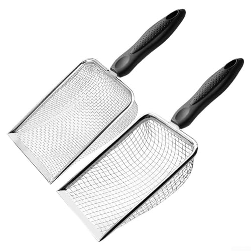 Mehrzweck-Bodensieb, 3,8 mm oder 5 mm, 2 Stück, mit Griff zum Sieben von Kompost, Schmutz, Bodenvorbereitung Mehrzweck-Bodensieb, 3,8 mm oder 5 mm, 2 Stück, mit Griff zum Sieben von Kompost, Schmutz, Bodenvorbereitung von ZYWUOY