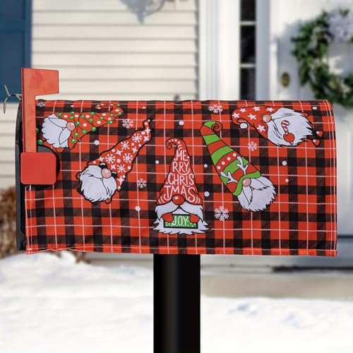 Merry Christmas Briefkastenabdeckungen Winter Schneeflocke Dekorative Weihnachtspost Briefkastenabdeckung Dekorationen, 53,3 x 45,7 cm (E) von ZYWUOY
