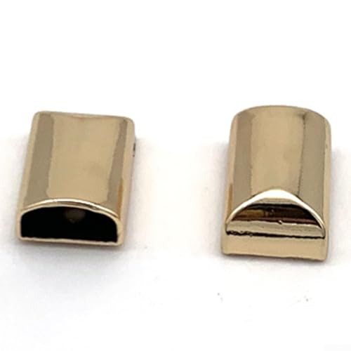 Metall-Reißverschluss-Endstück-Clips mit Schrauben, 1020 Stück, für Reißverschluss-Anpassung und Basteln (20 Stück goldfarben) von ZYWUOY