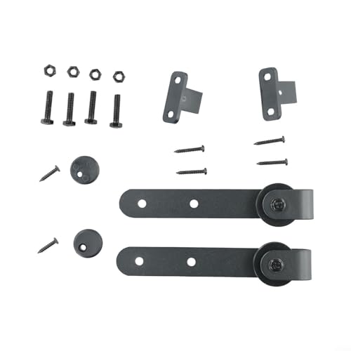 Mini-Scheunentor-Hardware-Kit für Schränke, reibungsloser, leiser Betrieb mit einfachen Montagekomponenten von ZYWUOY