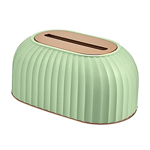 ZYWUOY Multifunktionale Taschentuchbox, gestreift, Toilettenpapierbox, Serviettenhalter, hellgrün von ZYWUOY