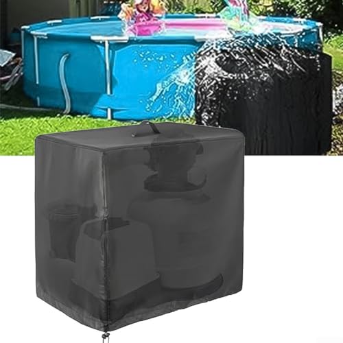 Pool-Sandfilterabdeckung, wasserdichte Oxford-Tuchabdeckungen für Krystal Clear Poolpumpen-Sandfilteranlage, 84 x 61 x 86 cm von ZYWUOY