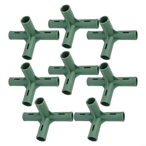 Robuste Gewächshausverbinder für 19 mm PVC/Metallrohrrahmenkonstruktion (Nr. 3), 8 Stück von ZYWUOY