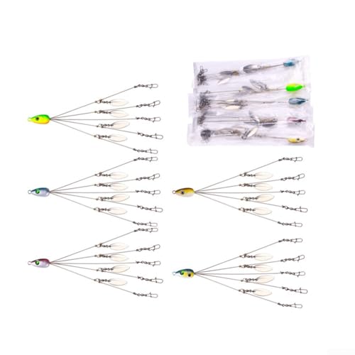 Salzwasser Ready Umbrella Lure Rig 5 Alabama Design Ihre Angelbedürfnisse (5# Farbe) von ZYWUOY