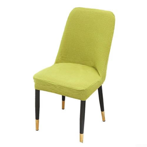 Schlichtes und dennoch effektives Design von Schutzhüllen für gebogene Stühle in geschäftigen Haushalten (grünlich-gelb) von ZYWUOY
