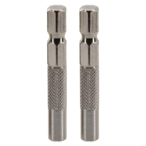 Schraubendreher-Bit-Adapter mit Sechskantschaft, 6, 35 mm auf 4 mm, für Magnethalter, 2 Stück von ZYWUOY
