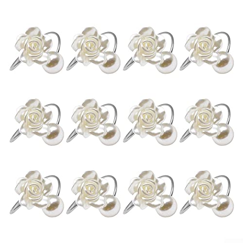 Serviettenringe mit schickem Blumendesign, 12 Stück, geeignet für Hochzeiten und Partys Serviettenringe mit schickem Blumendesign, 12 Stück, geeignet für Hochzeiten und Partys von ZYWUOY