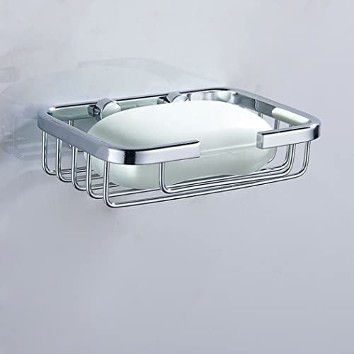 Silberner Edelstahl-Seifenhalter für Badezimmer, Wandmontage, Aufbewahrungsregal für Zuhause Badezimmer Küche Balkon, 120 * 85 * 30mm(Bohrmaschine erforderlich) von ZYWUOY