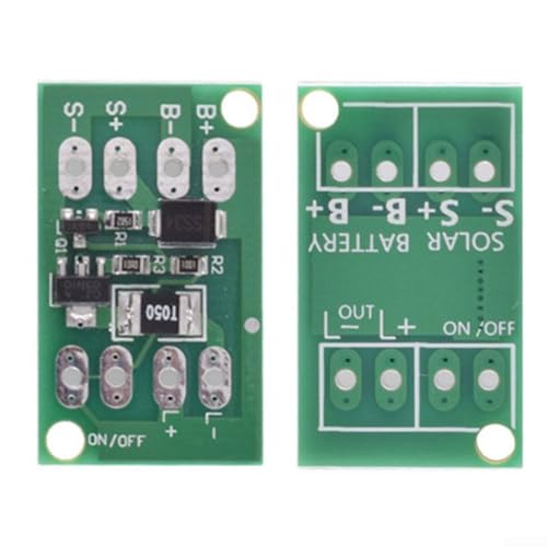Solarlampen-Controller-Modul, 2 Stück Solar-Controller-Modul für 3,2 V bis 12 V Lithium-Batterie, Aufladen und Lichtsteuerung von ZYWUOY
