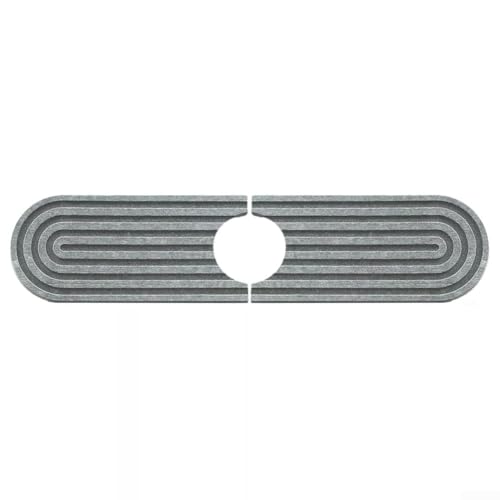 Spültisch-Wasserhahn-Tropf-Pad, Kieselgur Material, Hygiene, Wasseraufnahme (tiefgrau) von ZYWUOY