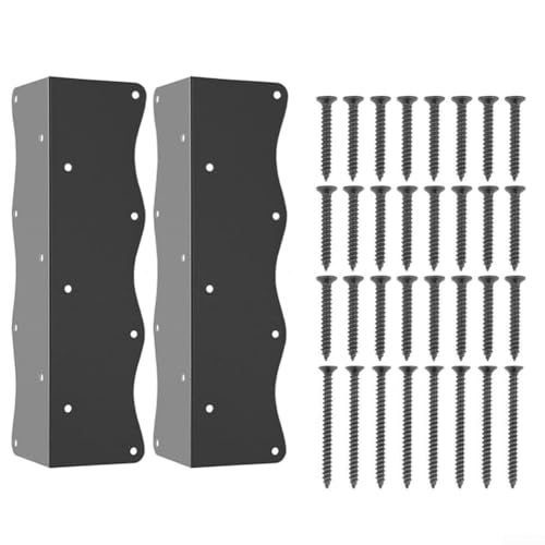 Stabile Metallhalterungen für Gartenprojekte, erhältlich in 2 oder 4 Stück, um Betten und Möbel zu verstärken (2 Stück) von ZYWUOY