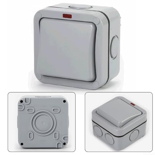 Stoßfester ABS-1-Gang-Außenschalter, wasserdicht IP66, kompaktes Design Stoßfester ABS-1-Gang-Außenschalter, wasserdicht IP66, kompaktes Design von ZYWUOY