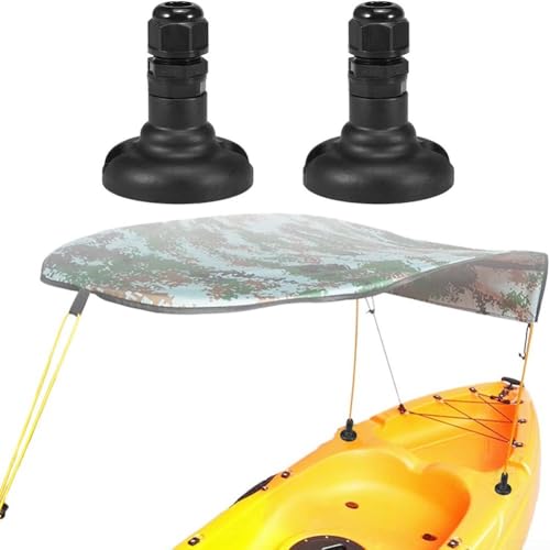 Sun Shade Deck Mount Base, 2 Set Canopy Mount Bases, With Screws,Nuts, For Kayak Boat Canu, For Kayak Canopy Installation System von ZYWUOY