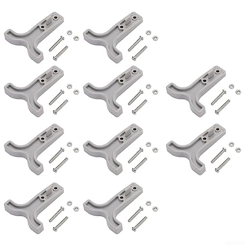 T-Griffe für Anderson Style Steckverbinder, 50 A, 600 V, Grau, 10 Stück T-Griffe für Anderson Style Steckverbinder, 50 A, 600 V, Grau, 10 Stück von ZYWUOY