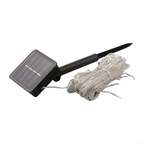 Terrassenschirm-Licht mit 104 solarbetriebenen LEDs für Partys im Freien, Hochzeiten und Veranstaltungen im Innenbereich (weißes Licht) von ZYWUOY