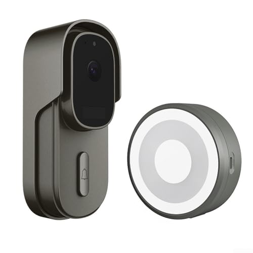 Türklingel-Kamera mit kabellosem Klingel, für Tuya Wifi Smart Doorbell PIR Bewegungserkennung Video Gegensprechanlage Monitor Türklingel (500 W) von ZYWUOY