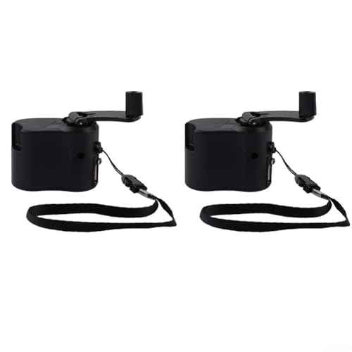 USB-Handkurbel-Ladegerät, Generator, 2 Stück, leicht, manuell, Dynamo für mobile Geräte und Notfälle USB-Handkurbel-Ladegerät, Generator, 2 Stück, leicht, manuell, Dynamo für mobile Geräte und Notfälle von ZYWUOY