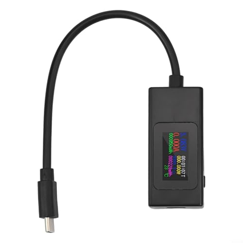 USB-Ladegerät Testwerkzeug KWS066C ermöglicht eine schnelle Bewertung von Spannung, Strom und Leistungsparametern (schwarz) von ZYWUOY