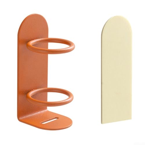 Vereinfachen Sie Ihre tägliche Routine mit einem praktischen, an der Wand montierten Organizer für elektrische Zahnbürsten (orange) von ZYWUOY