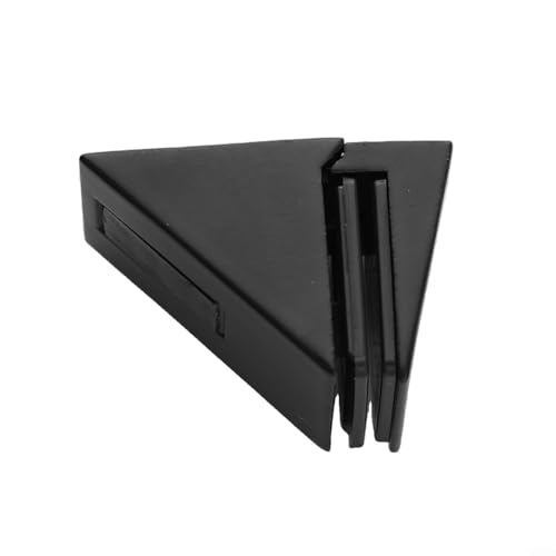 Verstellbare Regalhalterungen aus Zinklegierung für Glasregale, perfekt für die Organisation zu Hause (schwarz) von ZYWUOY